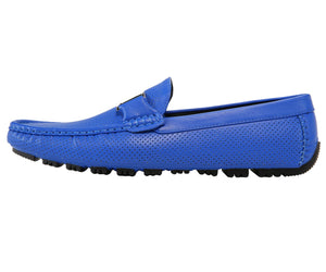 Men's Royal Perforated Smooth Driving  Moccasin/Loafers Shoes