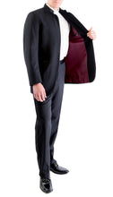Load image into Gallery viewer, Ferrecci MIRAGE Mandarin Collar 2pc Tuxedo - Black - Ferrecci USA 
