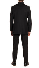 Load image into Gallery viewer, Mandarin Collar Suit - 2 Piece - Black - Ferrecci USA 
