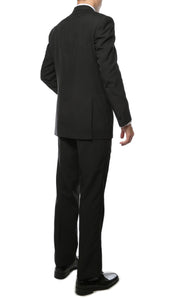 Paul Lorenzo MMTUX Black Regular Fit 2pc Tuxedo - Ferrecci USA 