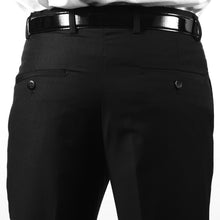 Load image into Gallery viewer, Premium Mens MP101 Black Slim Fit Dress Pants - Ferrecci USA 
