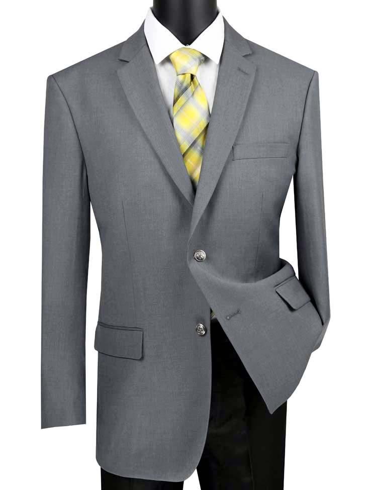 Men's Blazer Regular Fit Color Medium Gray