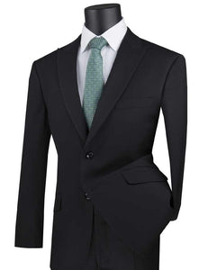 Black Modern Fit Peak Lapel Suit