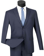 Load image into Gallery viewer, Men&#39;s Ultra Slim Fit suit 2 Piece-color Navy
