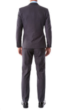 Load image into Gallery viewer, Oslo Charcoal Notch Lapel 2 Piece Slim Fit Suit - Ferrecci USA 
