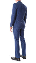 Load image into Gallery viewer, Oslo Indigo Blue Slim Fit Notch Lapel 2 Piece  Suit - Ferrecci USA 
