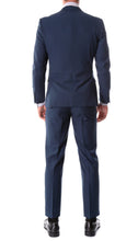 Load image into Gallery viewer, Oslo Navy Notch Lapel 2 Piece Slim Fit Suit - Ferrecci USA 
