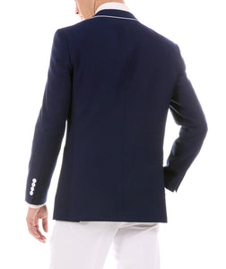 Porter Navy Men's Slim Fit Blazer - Ferrecci USA 