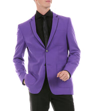 Load image into Gallery viewer, Mens Porter Purple Slim Fit Blazer - Ferrecci USA 
