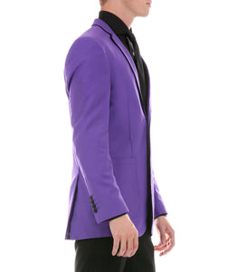 Porter Purple Men's Slim Fit Blazer - Ferrecci USA 