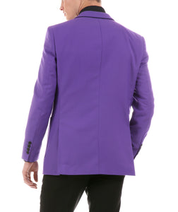 Porter Purple Men's Slim Fit Blazer - Ferrecci USA 
