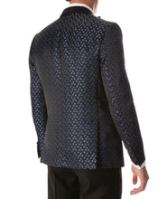 Load image into Gallery viewer, Men&#39;s Pronto Blue Star Modern Fit Notch Lapel Tuxedo Blazer - Ferrecci USA 
