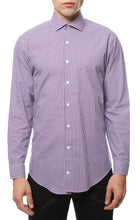 Load image into Gallery viewer, Purple Gingham Check Slim Fit Shirt - Ferrecci USA 
