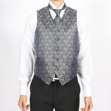 Load image into Gallery viewer, Ferrecci Mens PV50-1 Black Silver Vest Set - Ferrecci USA 

