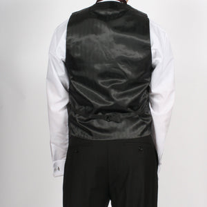 Ferrecci Mens PV50-2 Burgundy Black Vest Set - Ferrecci USA 