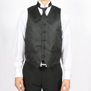 Ferrecci Mens PV50-4 Black Vest Set - Ferrecci USA 