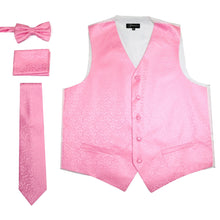 Load image into Gallery viewer, Ferrecci Mens PV50-11 Pink White Vest Set - Ferrecci USA 
