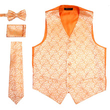 Load image into Gallery viewer, Ferrecci Mens PV50-8 Orange Vest Set - Ferrecci USA 
