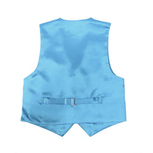 Load image into Gallery viewer, Premium Boys Turquoise Solid Vest 600 - Ferrecci USA 
