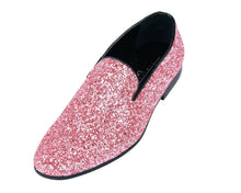 Load image into Gallery viewer, Sparkle Slip On Men&#39;s  Shoes Color Pink
