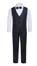 Load image into Gallery viewer, Boys Reno JR 5pc Navy Shawl Tuxedo Set - Ferrecci USA 
