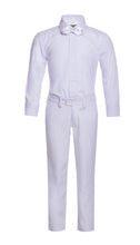 Load image into Gallery viewer, Boys Reno JR 5pc White Shawl Tuxedo Set - Ferrecci USA 
