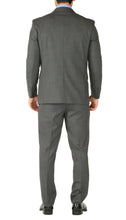 Load image into Gallery viewer, Rod Premium Grey Wool 2pc Stain Resistant Traveler Suit - w 2 Pairs of Pants - Ferrecci USA 

