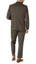 Load image into Gallery viewer, Rod Premium Taupe Wool 2pc Stain Resistant Traveler Suit - w 2 Pairs of Pants - Ferrecci USA 
