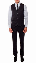 Load image into Gallery viewer, Ferrecci Mens Savannah Black Slim Fit 3 Piece Suit - Ferrecci USA 
