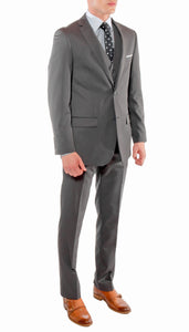 Ferrecci Mens Savannah Charcoal Slim Fit 3 Piece Suit - Ferrecci USA 