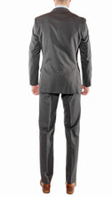 Load image into Gallery viewer, Ferrecci Mens Savannah Charcoal Slim Fit 3 Piece Suit - Ferrecci USA 
