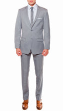 Load image into Gallery viewer, Ferrecci Mens Savannah Light Grey Slim Fit 3 Piece Suit - Ferrecci USA 
