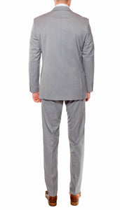 Ferrecci Mens Savannah Light Grey Slim Fit 3 Piece Suit - Ferrecci USA 