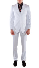 Load image into Gallery viewer, Savannah White Slim Fit Two Button Notch Lapel Suit With Vest - Ferrecci USA 
