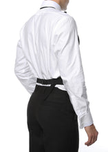 Load image into Gallery viewer, Premium Black 100% Wool Backless Tuxedo Vest  / FIT ALL (S-XL) W SATIN BOW TIE - Ferrecci USA 
