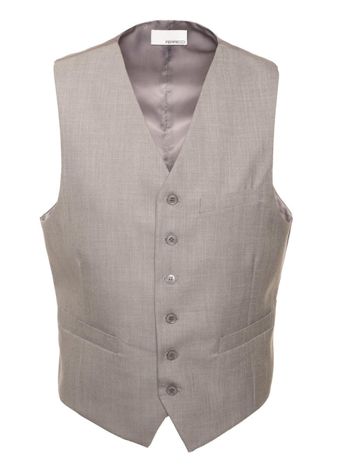 Solo Adjustable Casual & Formal Light Grey Vest - Ferrecci USA 