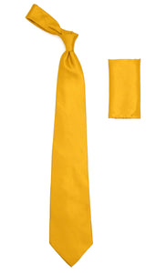 Mango Satin Regular Fit Dress Shirt, Tie & Hanky Set - Ferrecci USA 