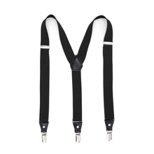 Load image into Gallery viewer, Black Clip-On Unisex Suspenders - Ferrecci USA 
