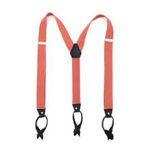 Load image into Gallery viewer, Coral Unisex Button End Suspenders - Ferrecci USA 
