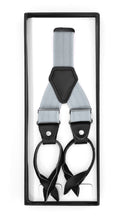 Load image into Gallery viewer, Grey Unisex Button End Suspenders - Ferrecci USA 
