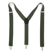 Load image into Gallery viewer, Hunter Green Vintage Style Unisex Suspenders - Ferrecci USA 
