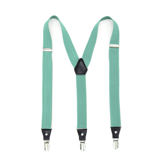 Mint Clip-On Unisex Suspenders - Ferrecci USA 