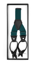 Load image into Gallery viewer, Teal Unisex Button End Suspenders - Ferrecci USA 
