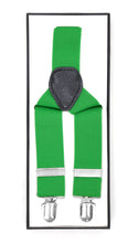 Load image into Gallery viewer, Green Vintage Style Unisex Suspenders - Ferrecci USA 
