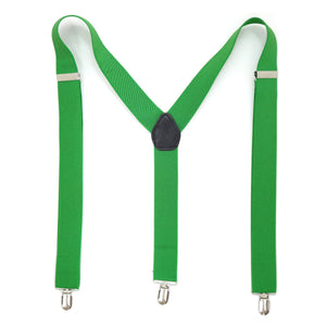 Green Vintage Style Unisex Suspenders - Ferrecci USA 