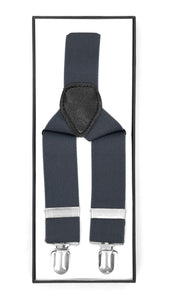 Shale Vintage Style Unisex Suspenders - Ferrecci USA 
