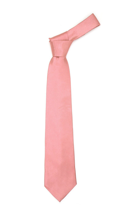 Premium Microfiber Baby Pink Necktie - Ferrecci USA 