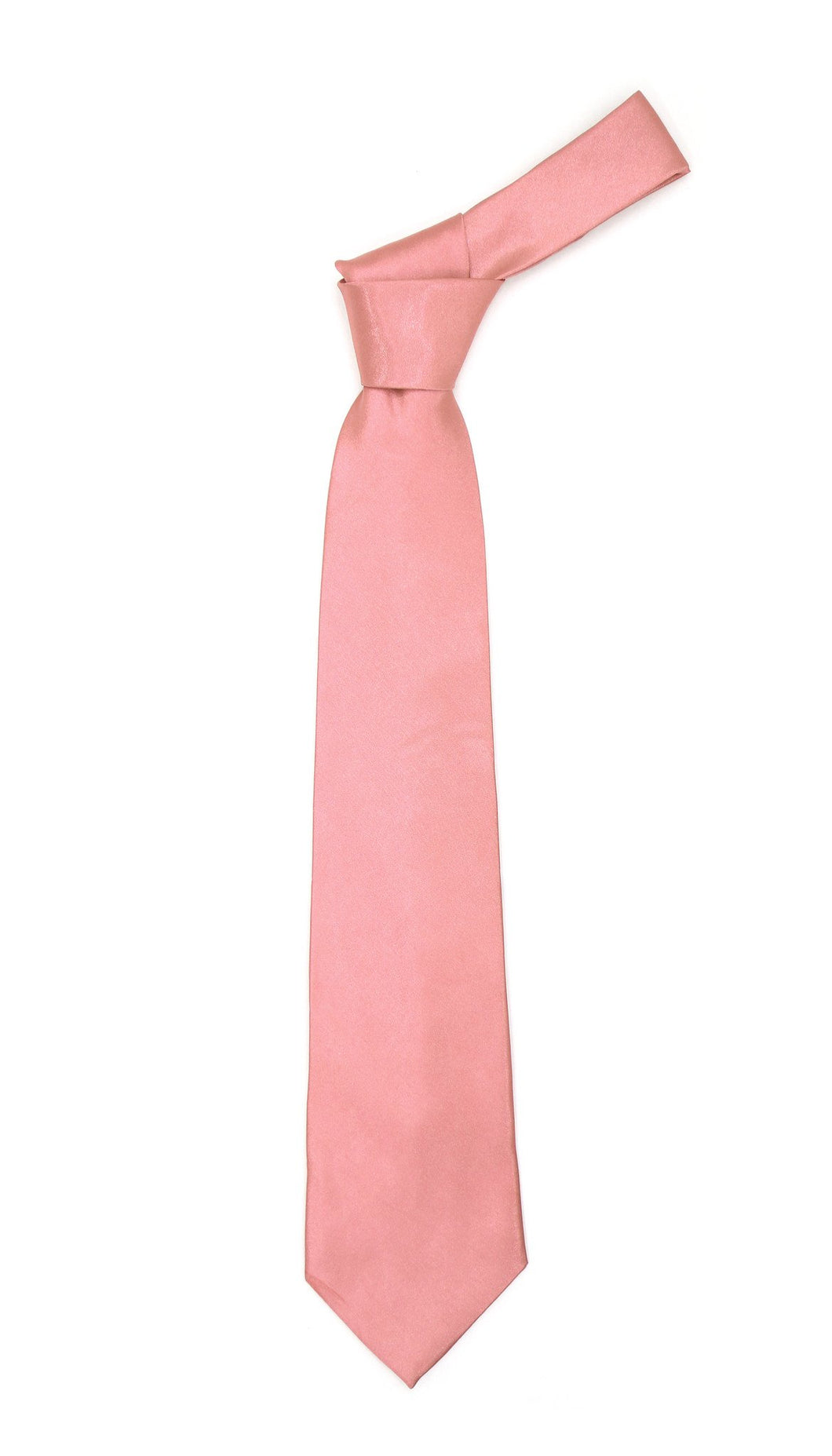 Premium Microfiber Baby Pink Necktie - Ferrecci USA 