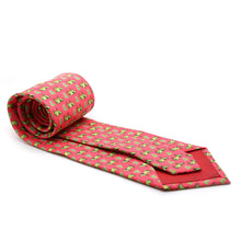 Load image into Gallery viewer, Cash Cow Coral Necktie with Handkerchief Set - Ferrecci USA 
