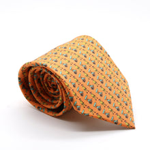 Load image into Gallery viewer, Carriage Driver Orange Necktie with Handkerchief Set - Ferrecci USA 

